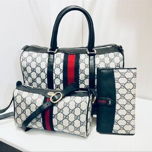 GUCCI BAG SET BOSTON/SHOULDER/BAG AND WALLET